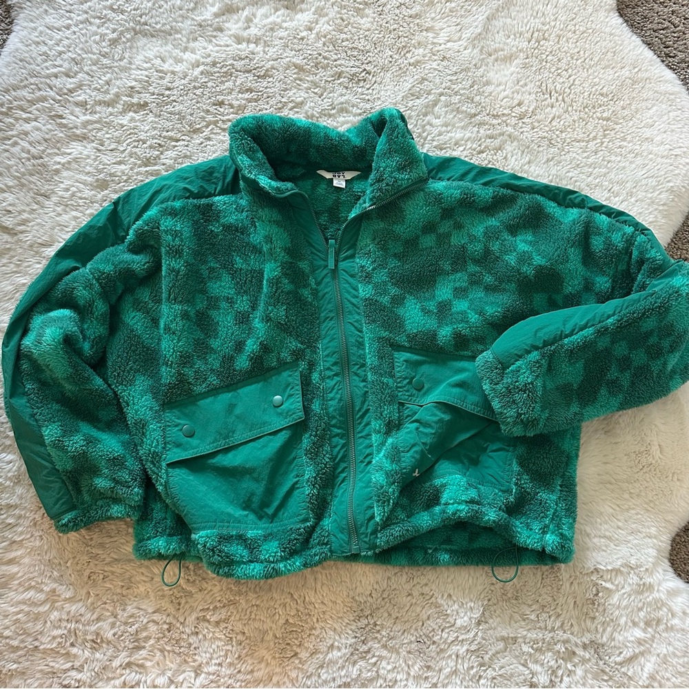 JoyLab Teal Fleece Jacket